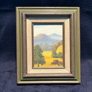 Dewey Bradford Signed Small Oil Painting, Framed